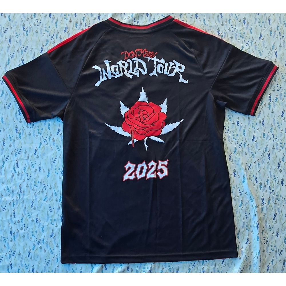 Adidas Eladio Carrion Japan World Tour 2025 Soccer Jersey Black Red Mens L NEW - Picture 2 of 6